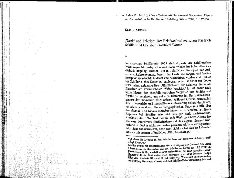 Stüssel 2006_‚Werk’ und Friktion. Der Briefwechsel zwischen Friedrich Schiller und Christian Gottfried Körner. In Jochen Strobel (Hg.) Vom Verkehr mit Dichtern und Gespenstern.pdf