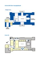 Lageplan des Hauptgebäudes der Universität Bonn